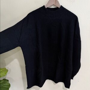 J.Jill Black Cashmere Long Sweater